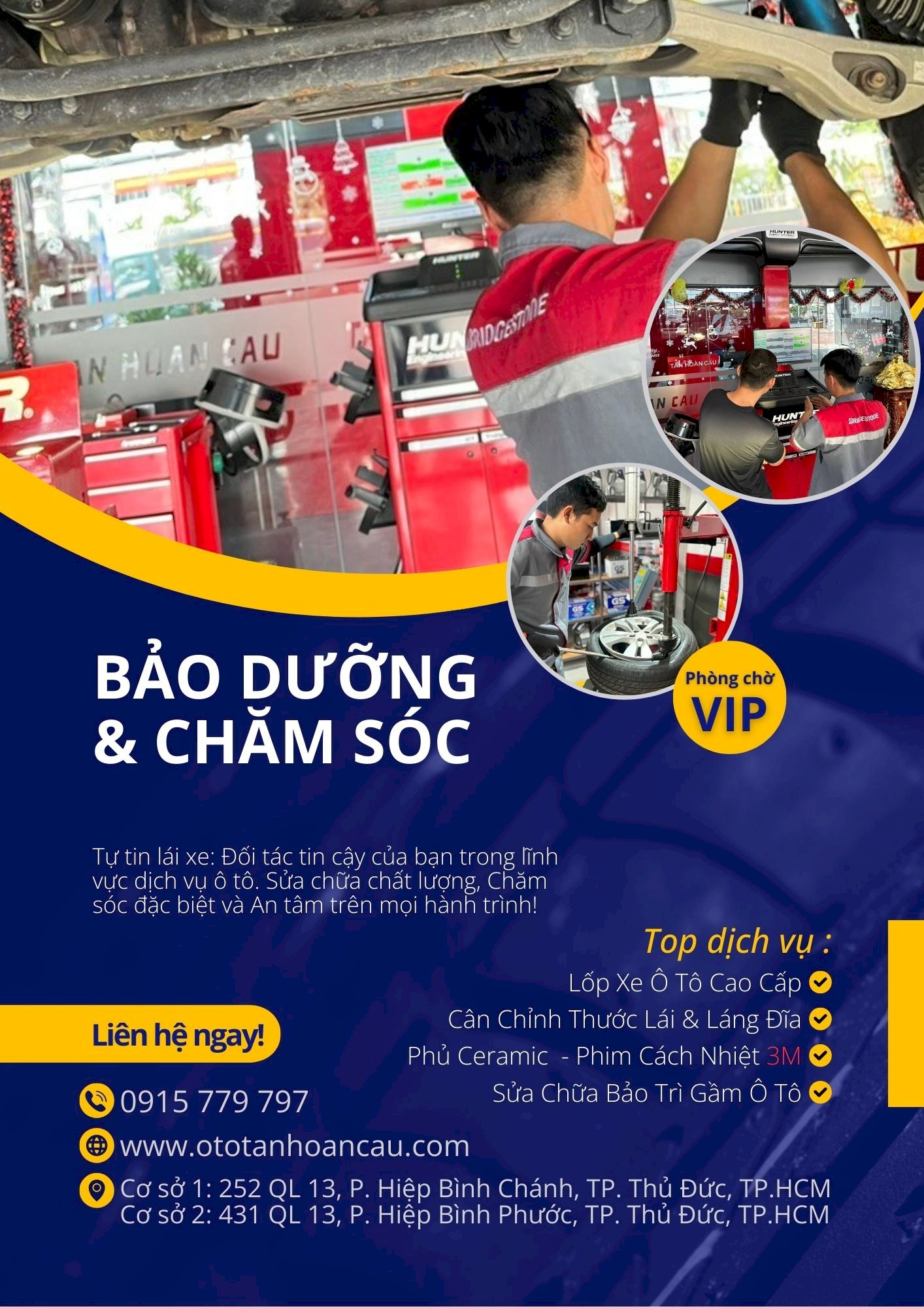 Bảo dưỡng & chăm sóc Ô Tô Tân Hoàn Cầu