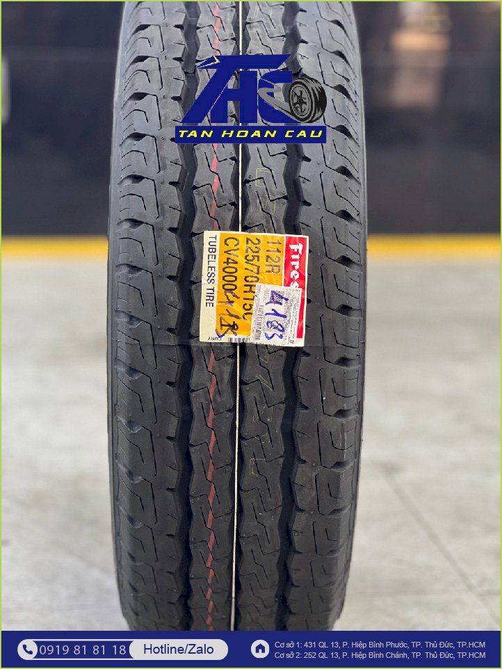 Lốp Bridgestone Firestone CV40 225/70R15C 112R - THC05