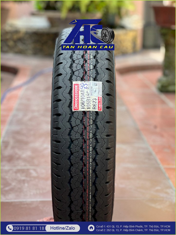 Lốp Bridgestone Duravis R623 195R15C 106R - THC531