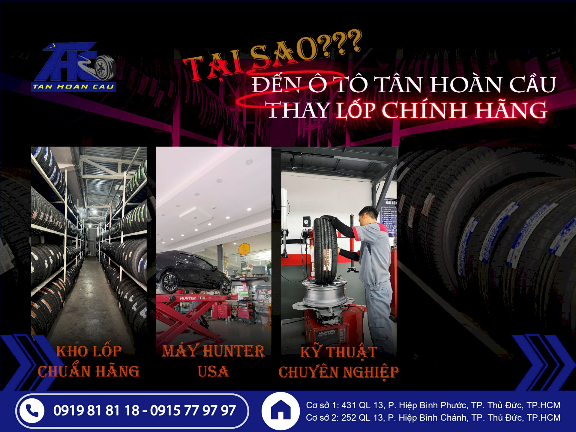 Tại sao nên chọn mua Lốp Ô tô Chính Hãng tại Công ty Ô tô Tân Hoàn Cầu Thủ Đức? Khi nào cần thay lốp ô tô mới và cách chọn mua lốp ô tô phù hợp