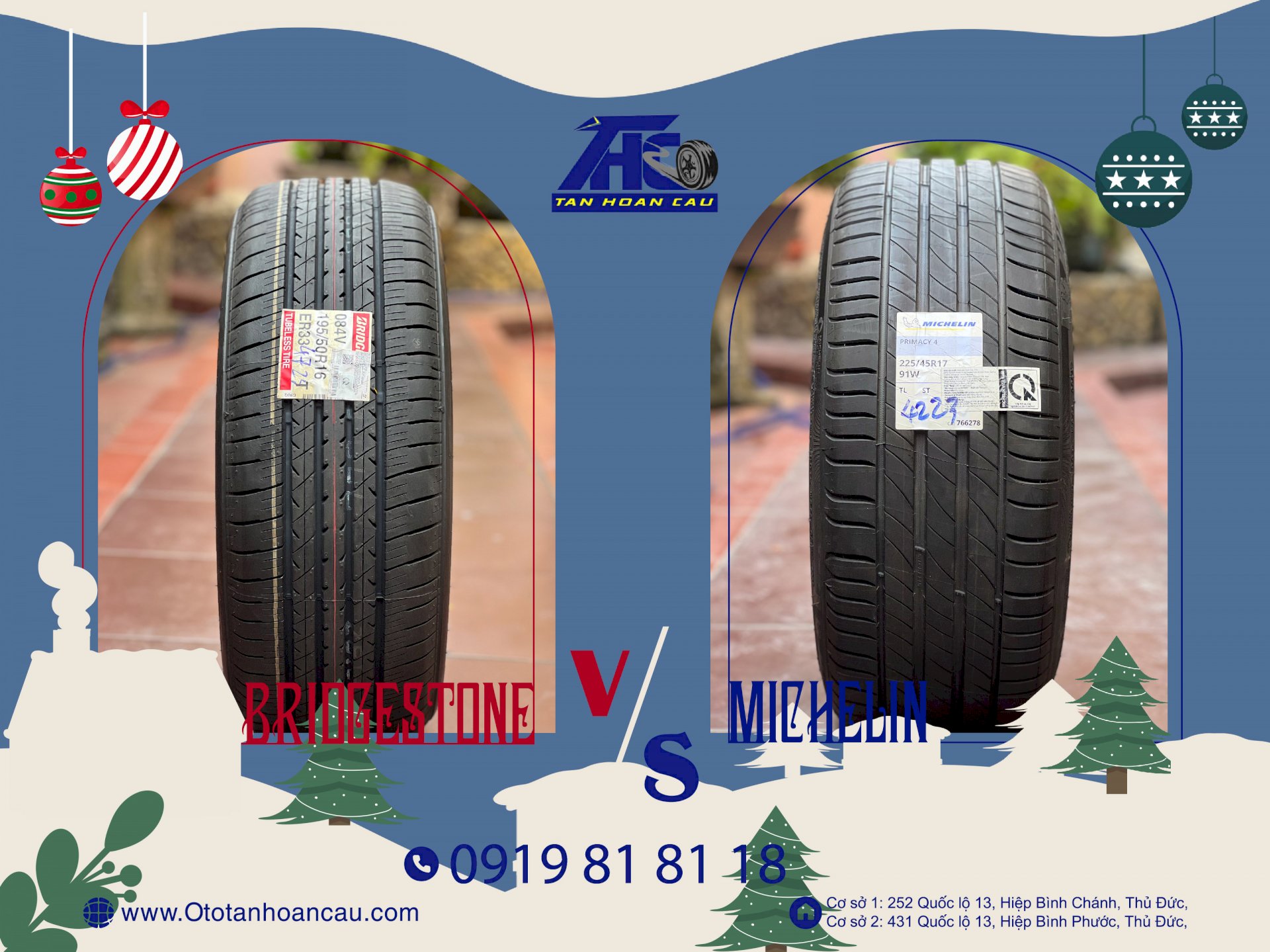 Nên chọn lốp Michelin hay lốp xe Bridgestone khi thay lốp ô tô?