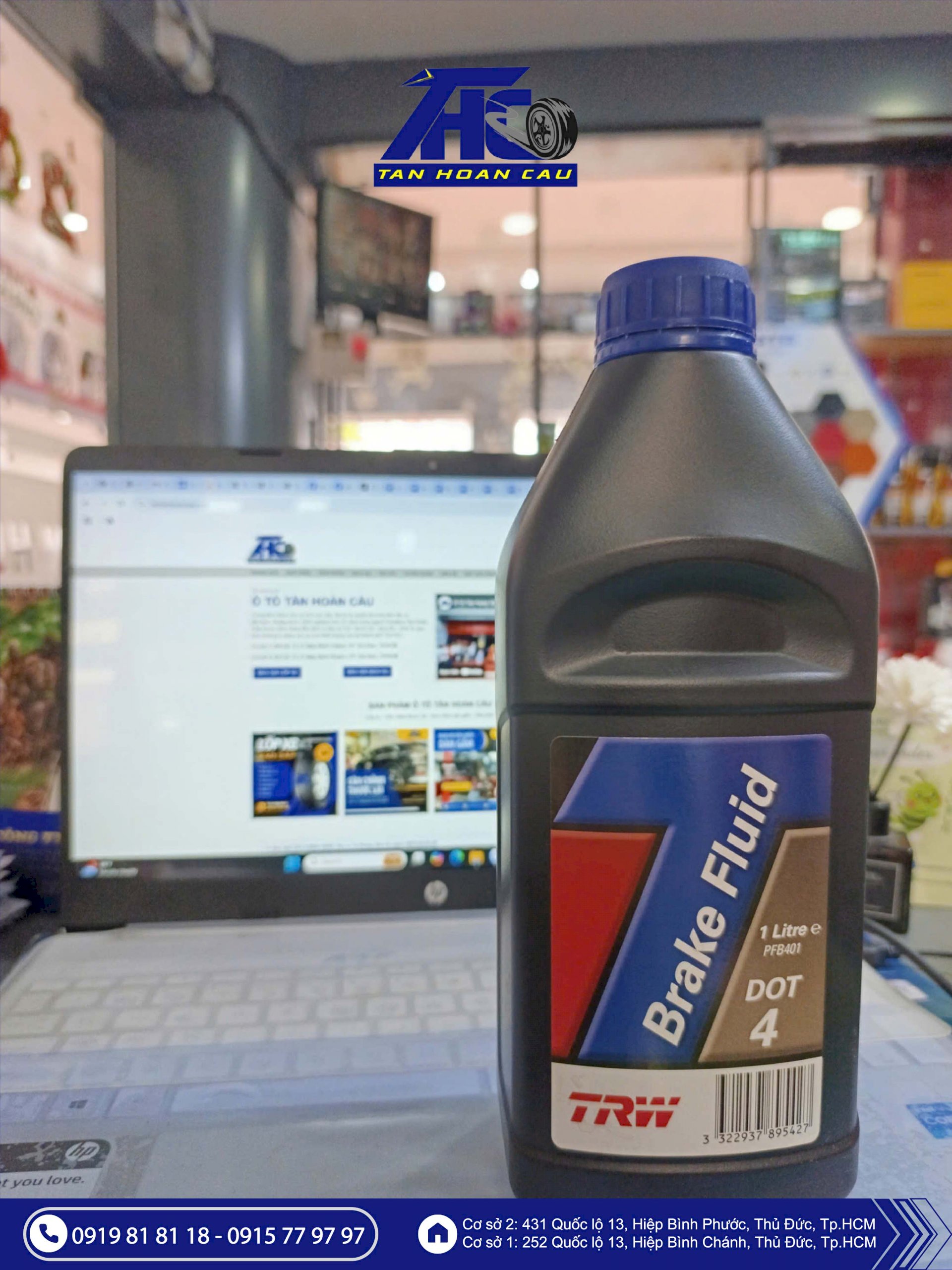 Dầu thắng DOT 4 Brake Fluid 1L - THC417