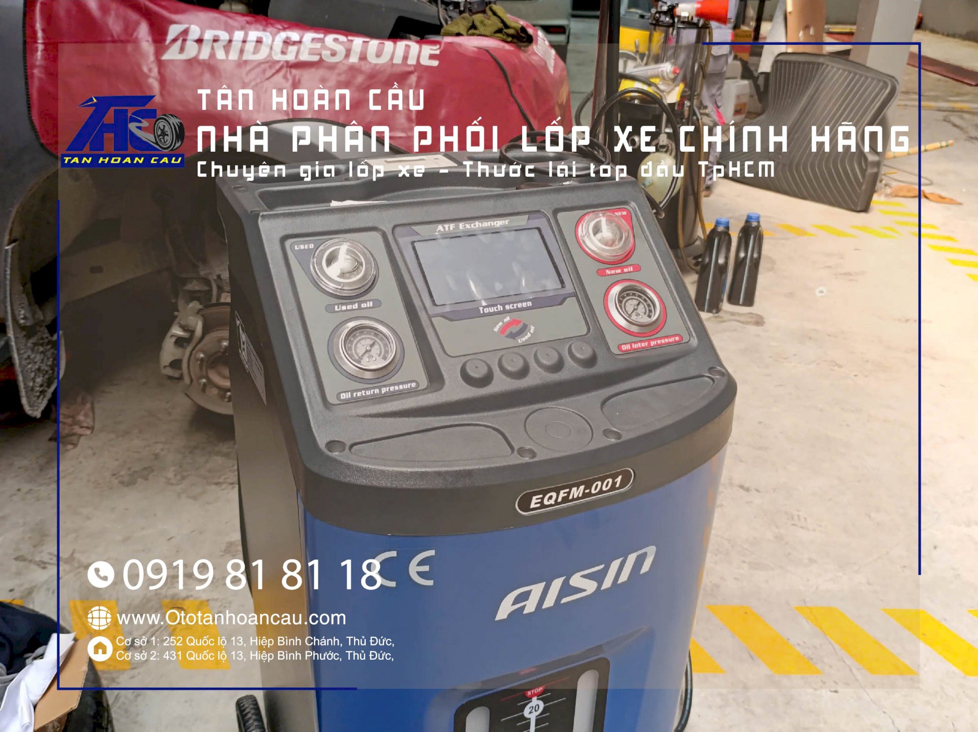 Tại sao cần thay dầu hộp số tuần hoàn? Tại Ô tô Tân Hoàn Cầu sử dụng máy chuyên dụng thay dầu hộp số tự động uy tín, chất lượng