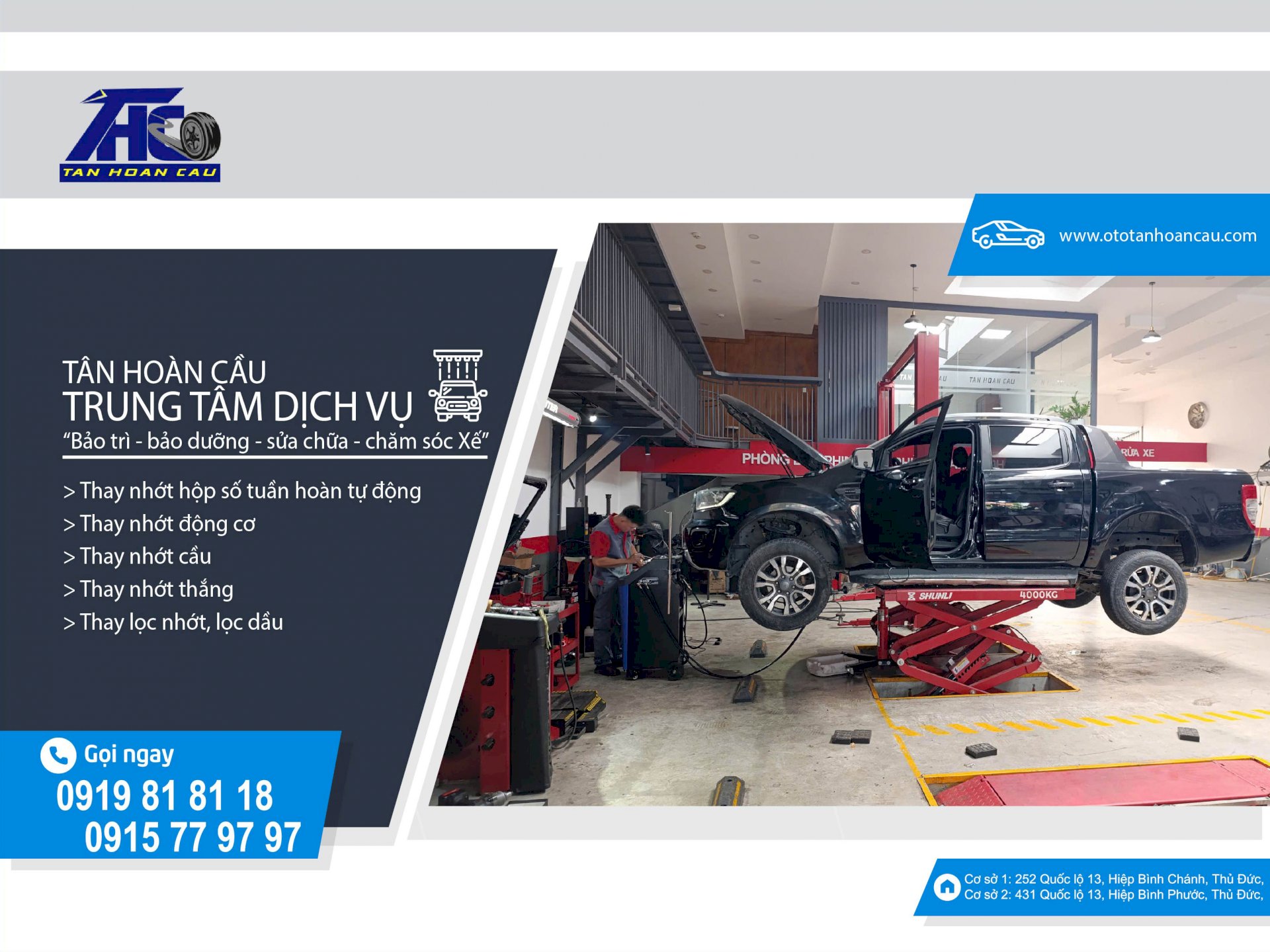 Thay dầu hộp số ô tô bao nhiêu tiền - Ô tô Tân Hoàn Cầu địa chỉ thay dầu hộp số ô tô uy tín, chuyên nghiệp TPHCM