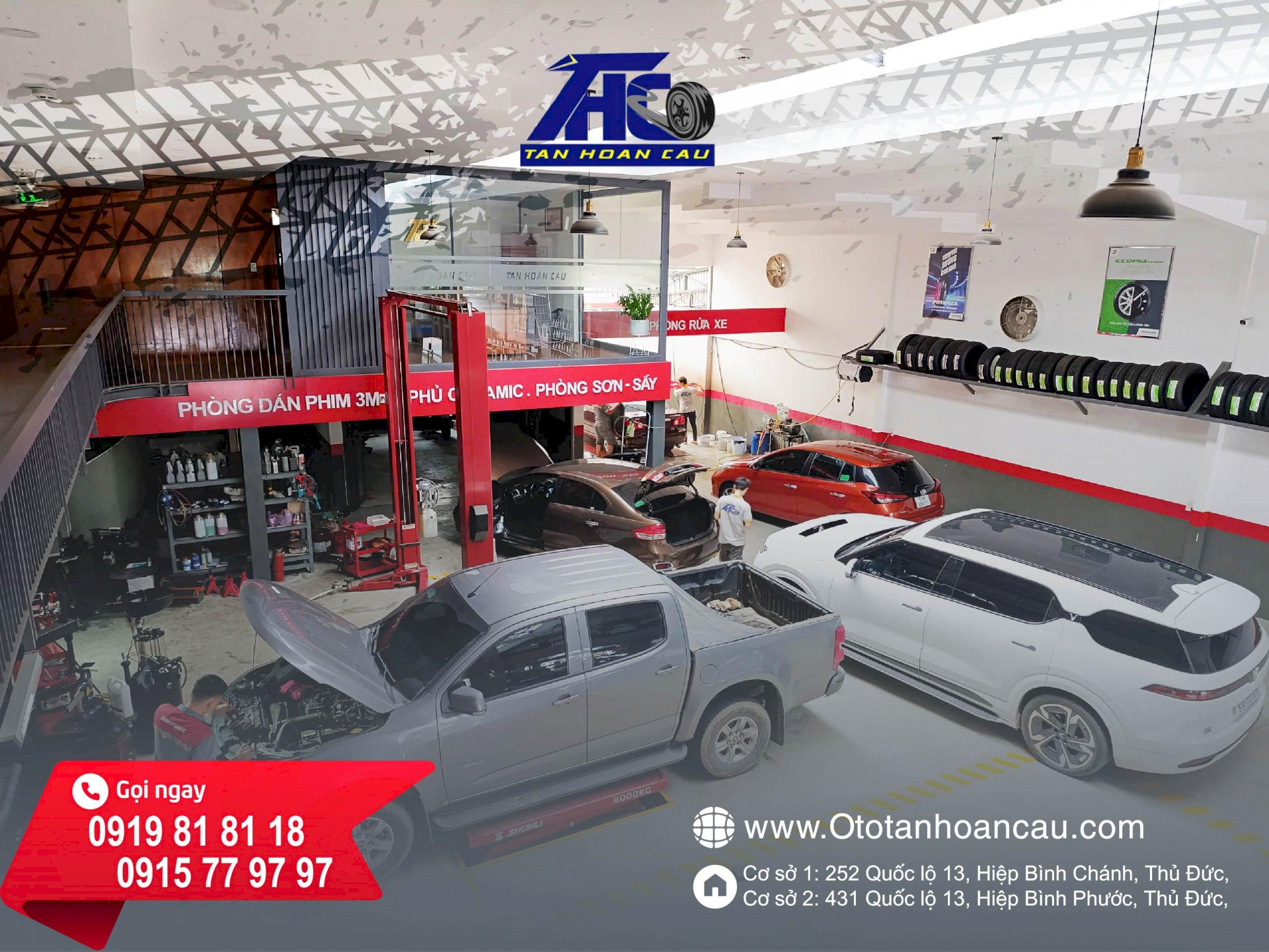 Đến Ô tô Tân Hoàn Cầu 