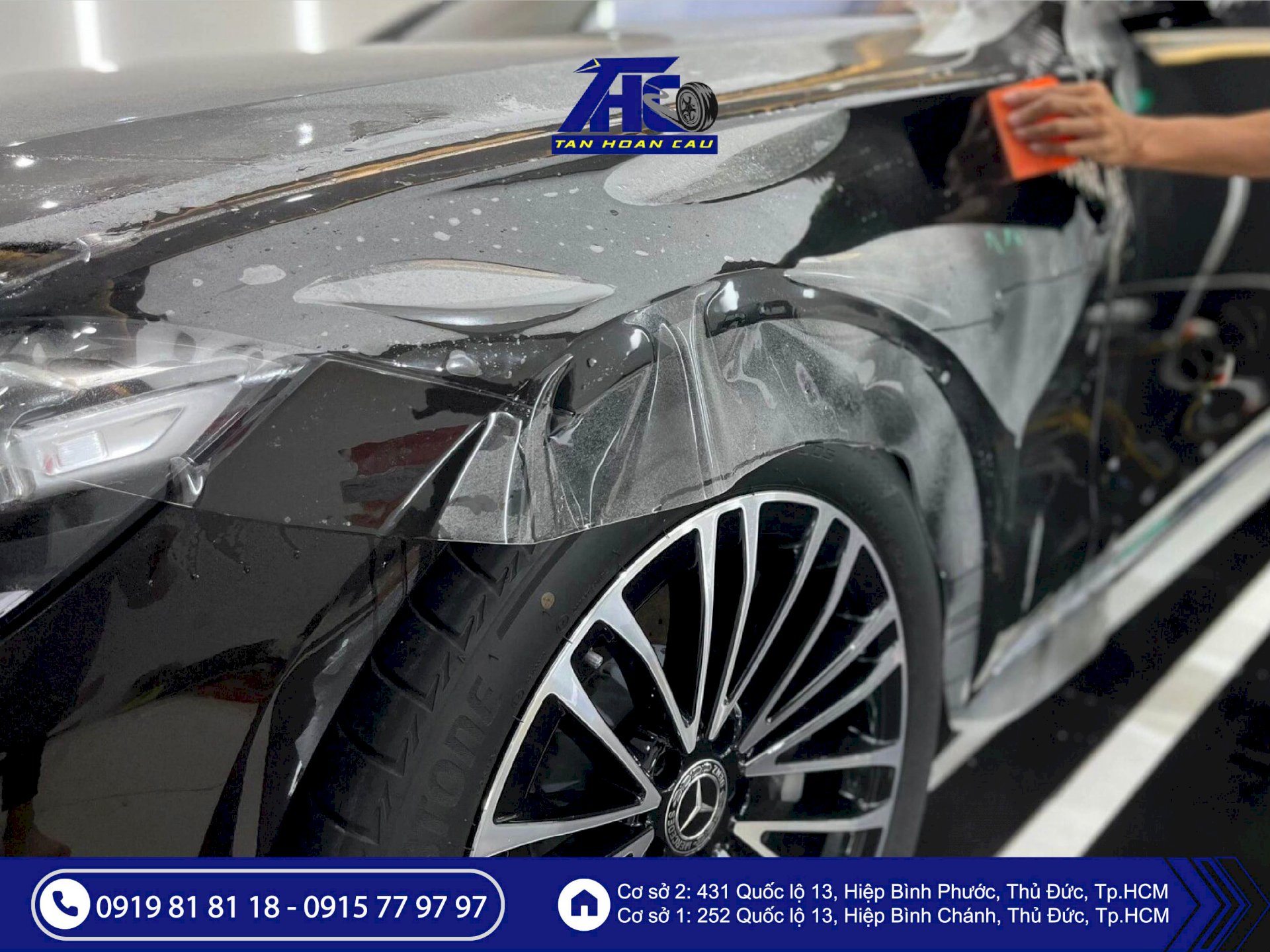 Dán PPF một lần tại Ô Tô Tân Hoàn Cầu – Bảo vệ sơn Xế 5 năm, tiết kiệm tiền sơn lại!