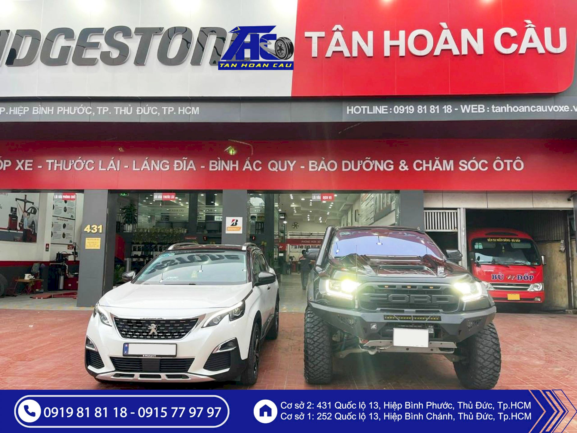 Ô Tô Tân Hoàn Cầu – Đại lý lốp xe chính hãng cùng với Trung tâm chăm sóc xe toàn diện tại TPHCM