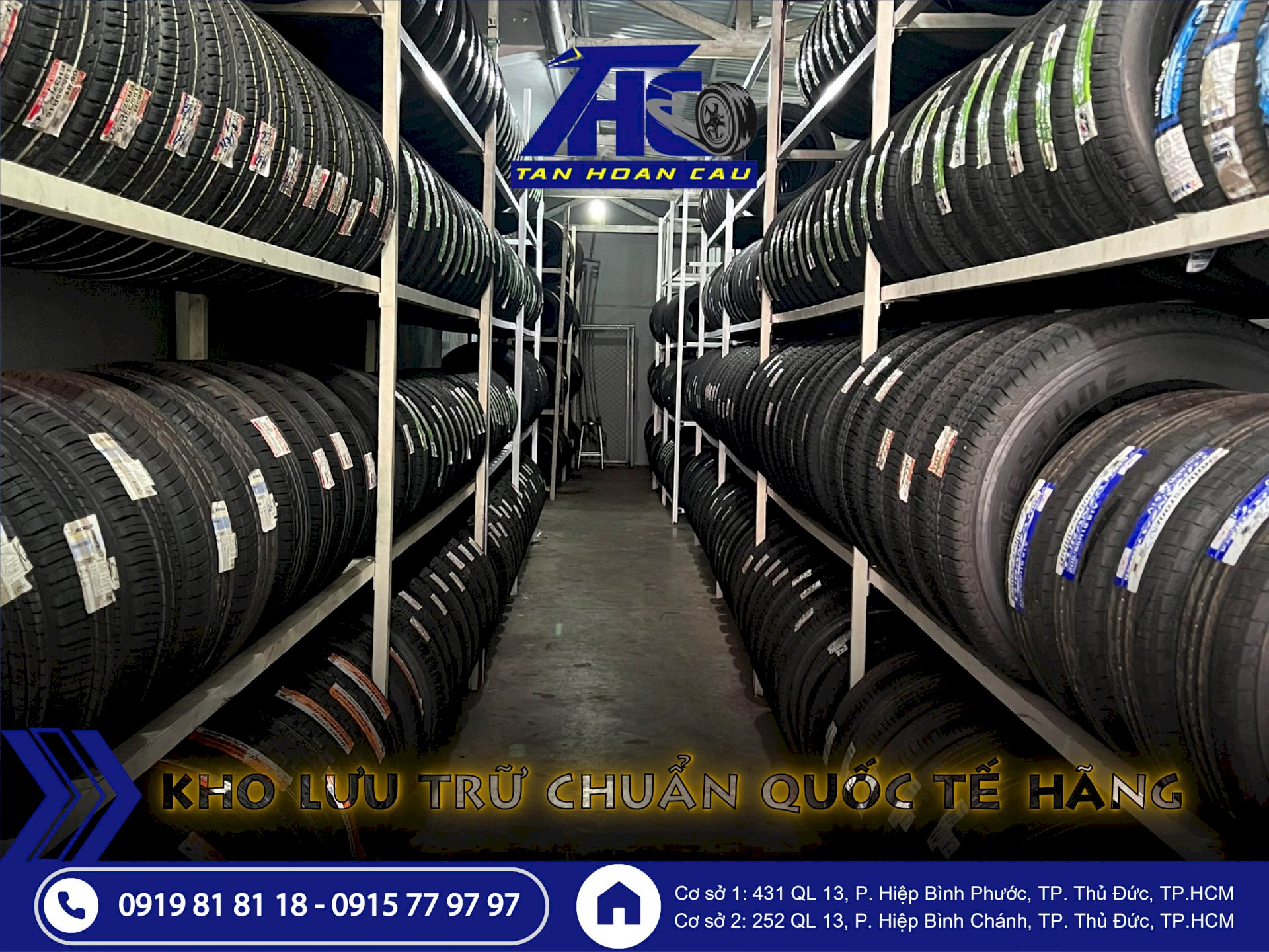 Kho lốp ô tô chính hãng đa dạng trên thị trường – Michelin, Bridgestone, Goodyear, Dunlop,… đều có tại Ô Tô Tân Hoàn Cầu