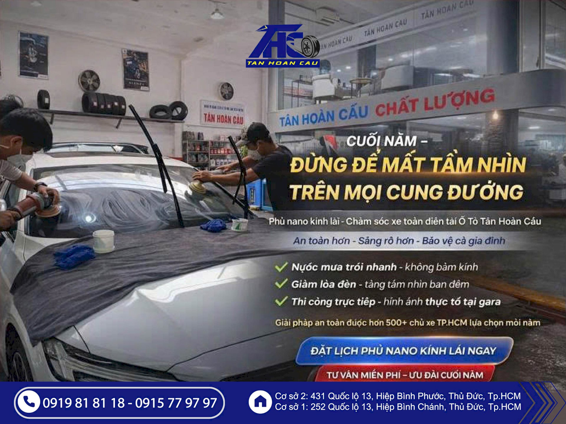 Làm đẹp Xế cuối năm! Combo phủ ceramic toàn diện – phủ nano kính lái – vệ sinh nội thất chuyên sâu có đáng không?