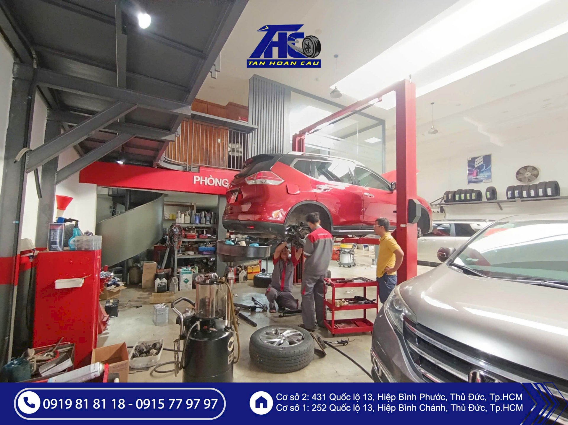 Đại tu hệ thống treo & gầm xe ô tô - Việc chủ xe thường bỏ quên nhưng cực kỳ quan trọng cuối năm! Đến Ô Tô Tân Hoàn Cầu hôm nay – gầm chắc, xe êm, Tết an toàn trên mọi cung đường