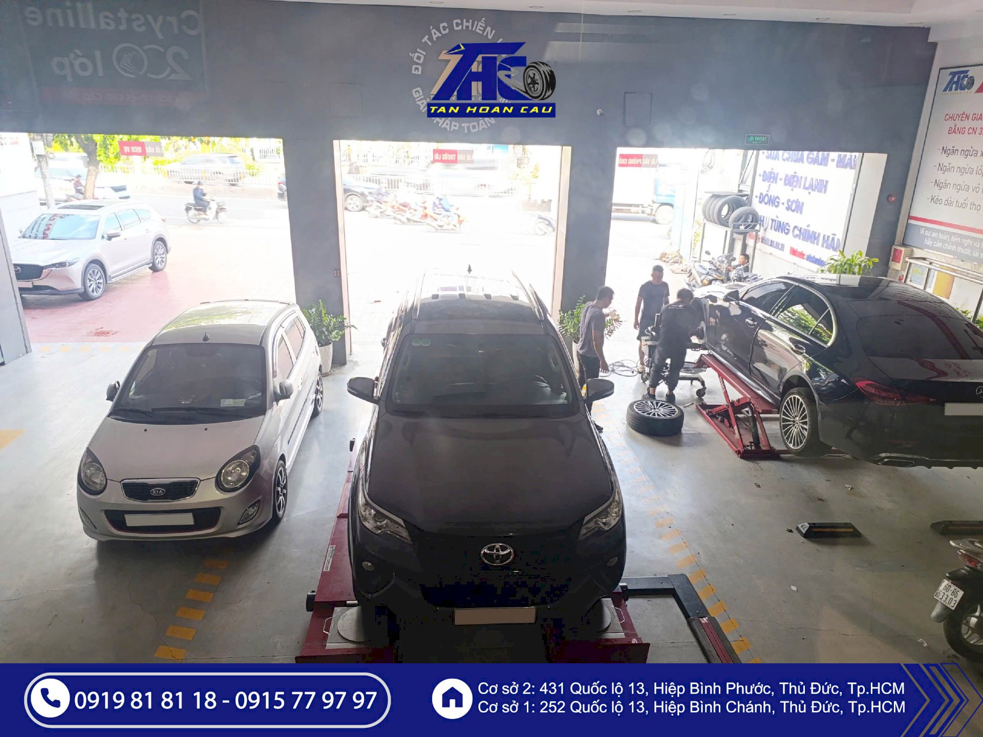 Thay lốp – Cân chỉnh – Bảo dưỡng – Chăm sóc toàn diện ô tô: Giải pháp trọn gói sau mùa du xuân tại Ô Tô Tân Hoàn Cầu TPHCM