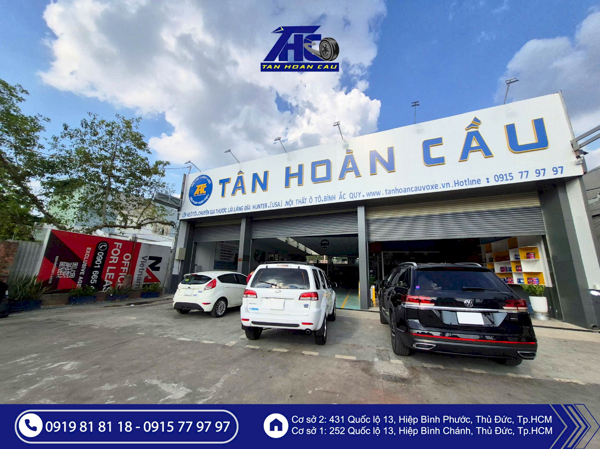 Tại Ô Tô Tân Hoàn Cầu có kho lốp ô tô chính hãng lớn & đa thương hiệu tại TP.HCM – Lựa chọn phù hợp cho từng dòng xe của bạn - Đặt lịch kiểm tra lốp miễn phí & nhận “Voucher Got It lên đến 400.000 VNĐ”