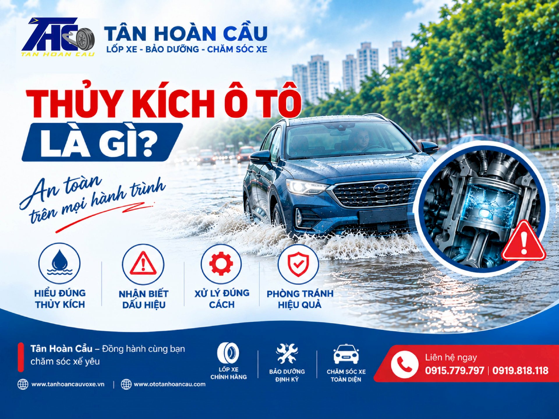 Thủy Kích Là Gì? Dấu Hiệu Và Cách Phòng Tránh Tại Ô Tô Tân Hoàn Cầu