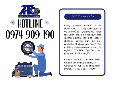 0974909190 - Lốp xe Tân Hoàn Cầu - Đại lý lốp xe ô tô chính hãng tại Thủ Đức, TPHCM