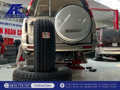 Giá lốp xe Ford Everest Bridgestone, Michelin theo kích thước, size chuẩn thông số lốp theo xe và địa chỉ thay lốp tại Thủ Đức, TPHCM
