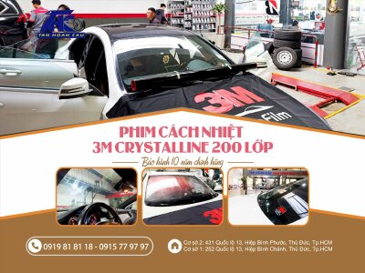 Bảng giá dán phim cách nhiệt 3M Crystalline Mỹ cao cấp tại Công ty Tân Hoàn Cầu 2024