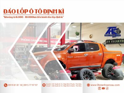Đảo lốp xe ô tô và những điều cần lưu ý? Đảo lốp xe Chevrolet Colorado 2.8 tại Tân Hoàn Cầu Thủ Đức