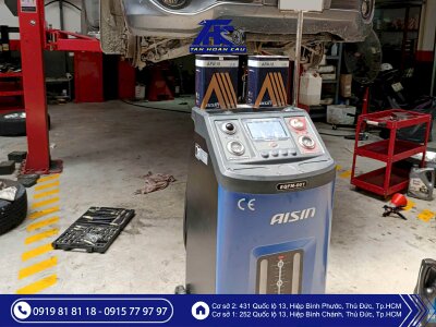 Thay Dầu Hộp Số Tự Động Bằng Máy Tuần Hoàn - Sử Dụng Dầu Aisin Chính Hãng Nhật Bản Tại Ô Tô Tân Hoàn Cầu