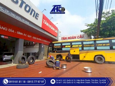 Đầu năm – đội xe chạy tour liên tục: Bao lâu phải kiểm tra lốp để tránh nổ lốp trên cao tốc? Giải pháp bảo dưỡng & lắp ráp lốp lưu động 12/7 tại Ô Tô Tân Hoàn Cầu TP.HCM