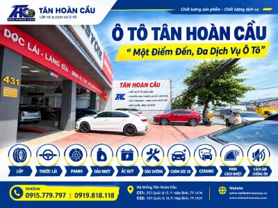 Ô Tô Tân Hoàn Cầu - Một Điểm Đến, Đa Dịch Vụ Ô Tô Tại TP.HCM. Đặt lịch ngay để được kiểm tra miễn phí & báo tình trạng xe!
