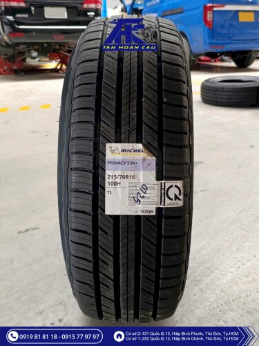 Lốp Michelin Primacy SUV+ 215/70R16 100H - THC252