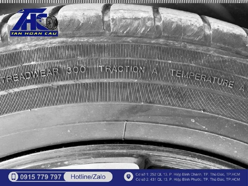 Thông số là Tread wear, Traction và Temperature - Ô Tô Tân Hoàn Cầu