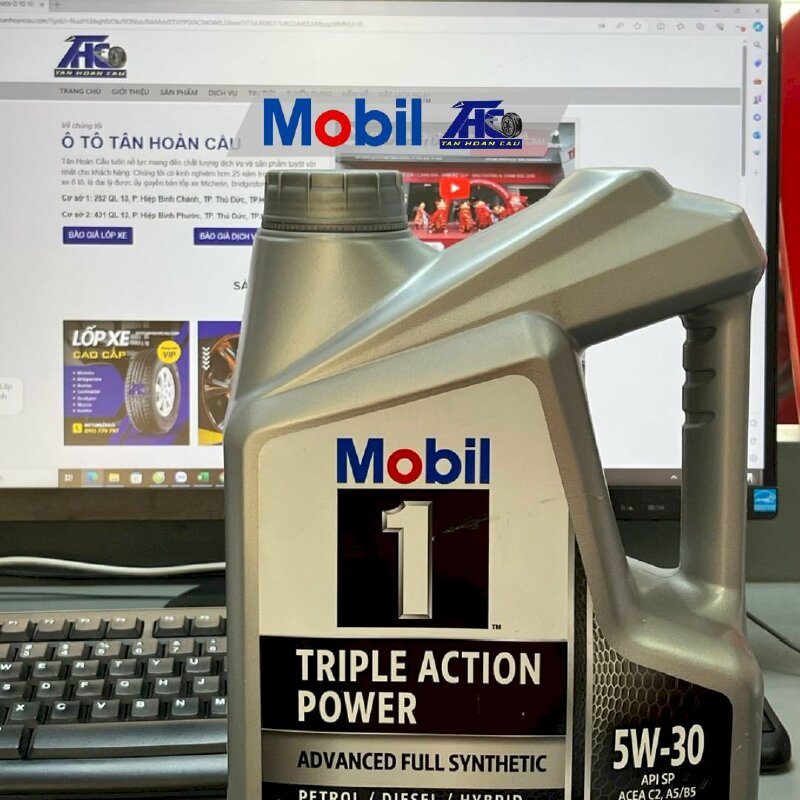 Dầu nhớt Mobil 1 Triple Action Power 5W30 (4*4L) - THC412