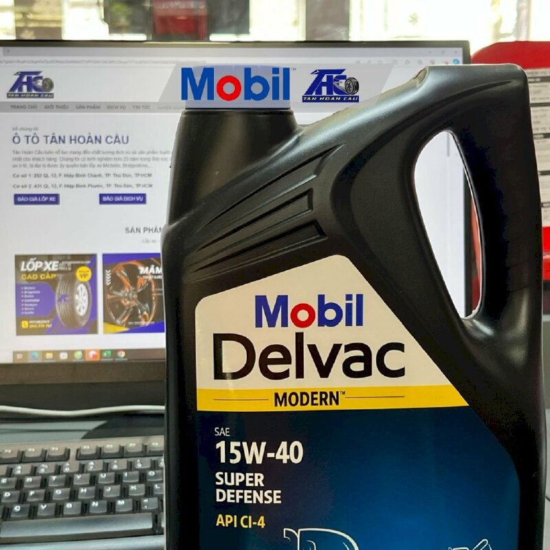 Dầu nhớt Mobil Delvac Modern 15W40 Super Defense (4*5L) - THC410