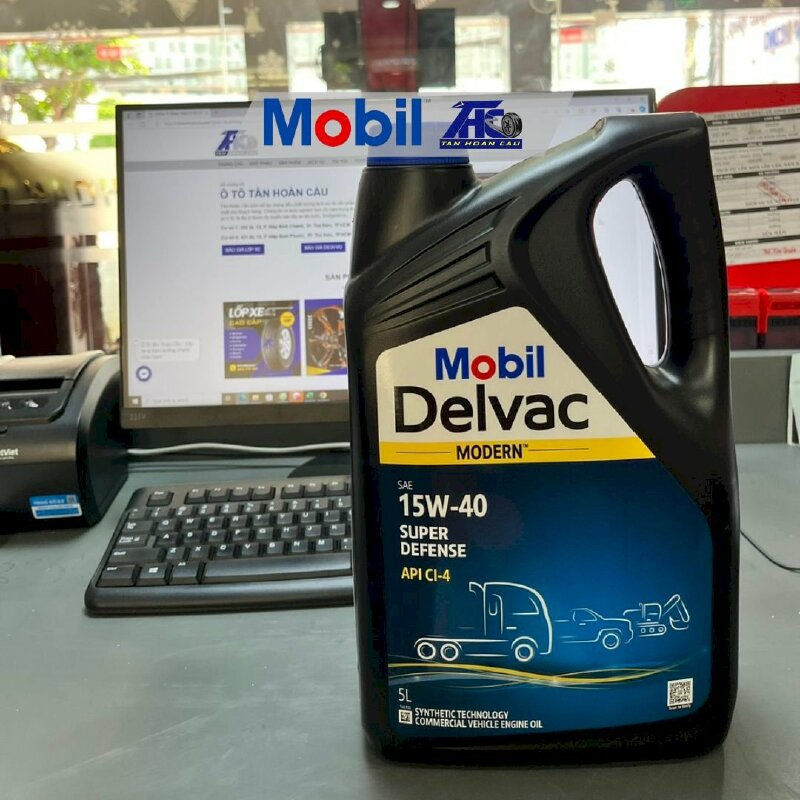 Dầu nhớt Mobil Delvac Modern 15W40 Super Defense (4*5L) - THC410