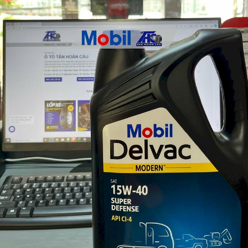 Dầu nhớt Mobil Delvac Modern 15W40 Super Defense (4*5L) - THC410