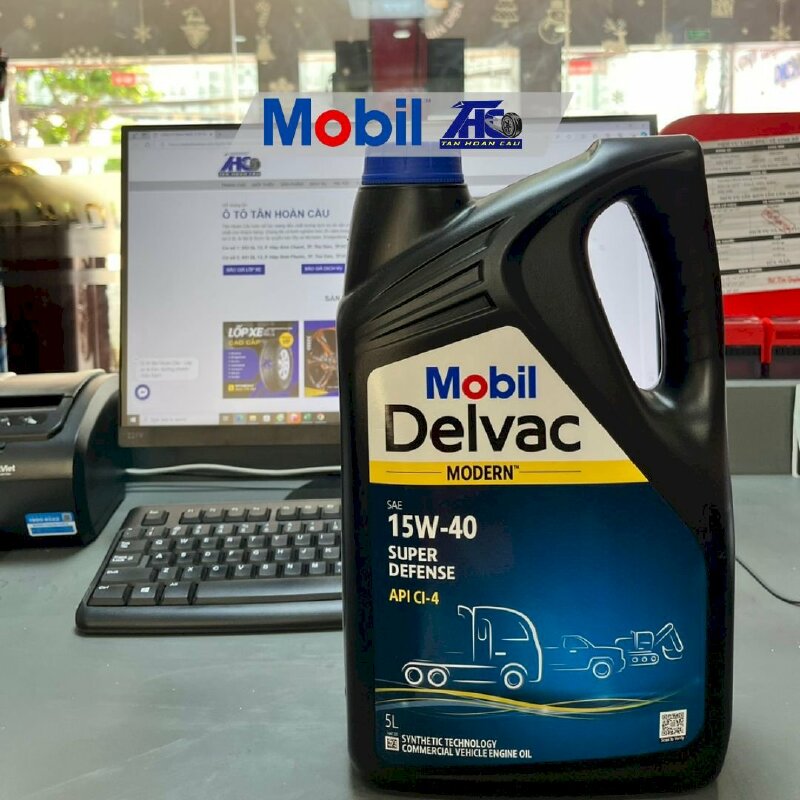 Dầu nhớt Mobil Delvac Modern 15W40 Super Defense (4*5L) - THC410