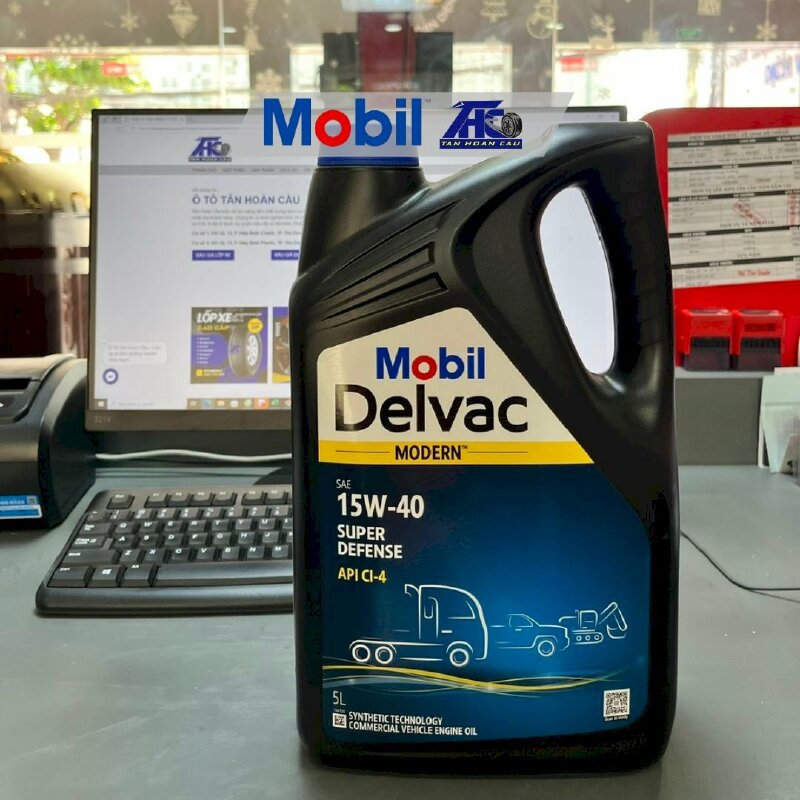 Dầu nhớt Mobil Delvac Modern 15W40 Super Defense (4*5L) - THC410