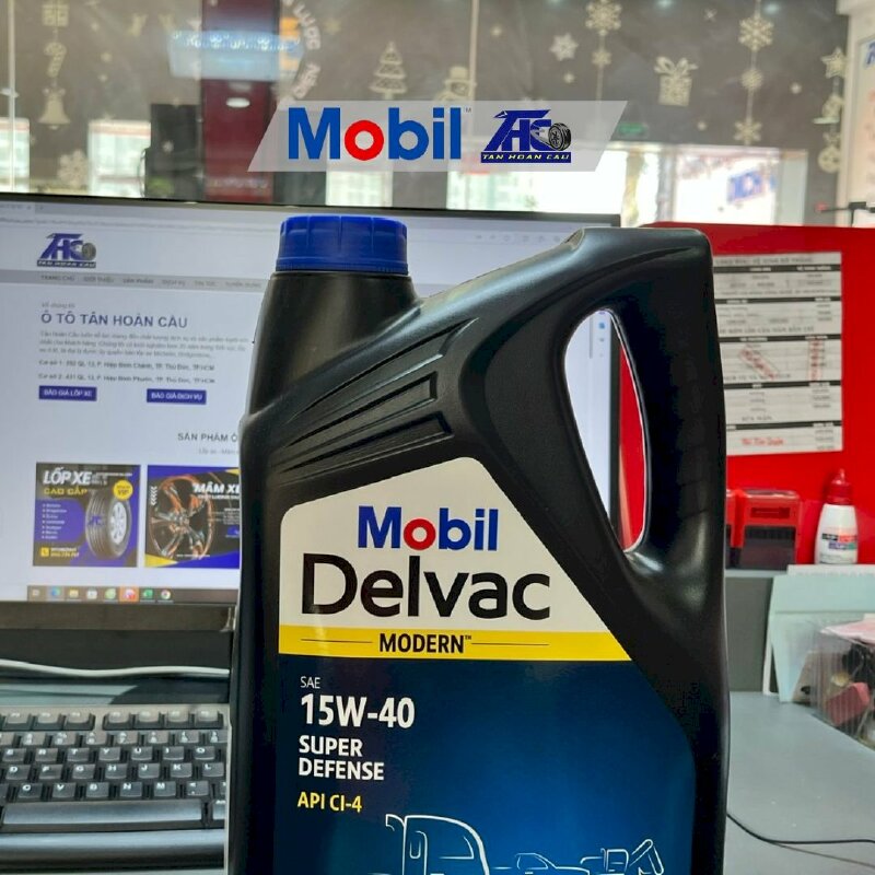 Dầu nhớt Mobil Delvac Modern 15W40 Super Defense (4*5L) - THC410