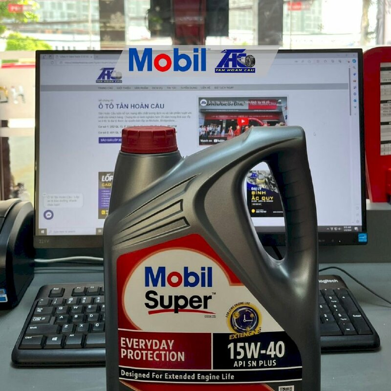 Dầu nhớt Mobil Super 1000*2 Everday Protection 15W40 (4*4L) - THC413