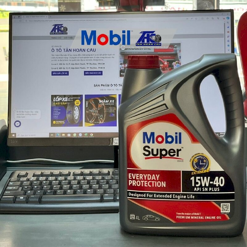 Dầu nhớt Mobil Super 1000*2 Everday Protection 15W40 (4*4L) - THC413