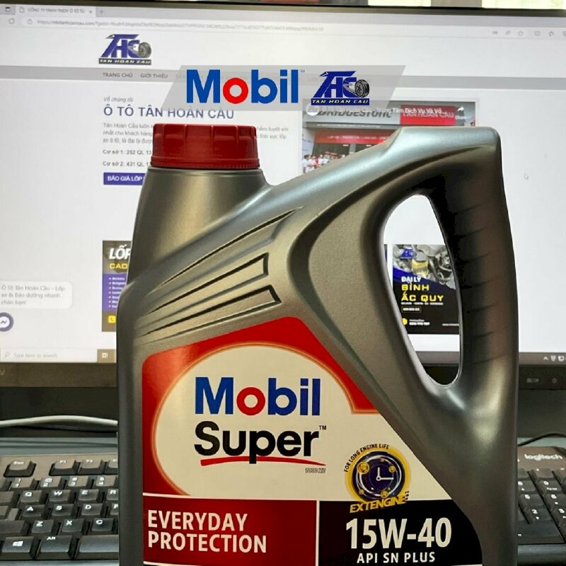 Dầu nhớt Mobil Super 1000*2 Everday Protection 15W40 (4*4L) - THC413