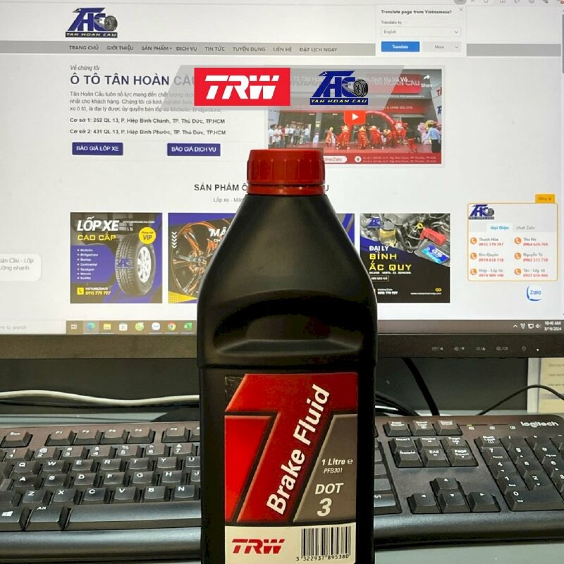 Dầu thắng DOT 3 Brake Fluid 1L - THC417