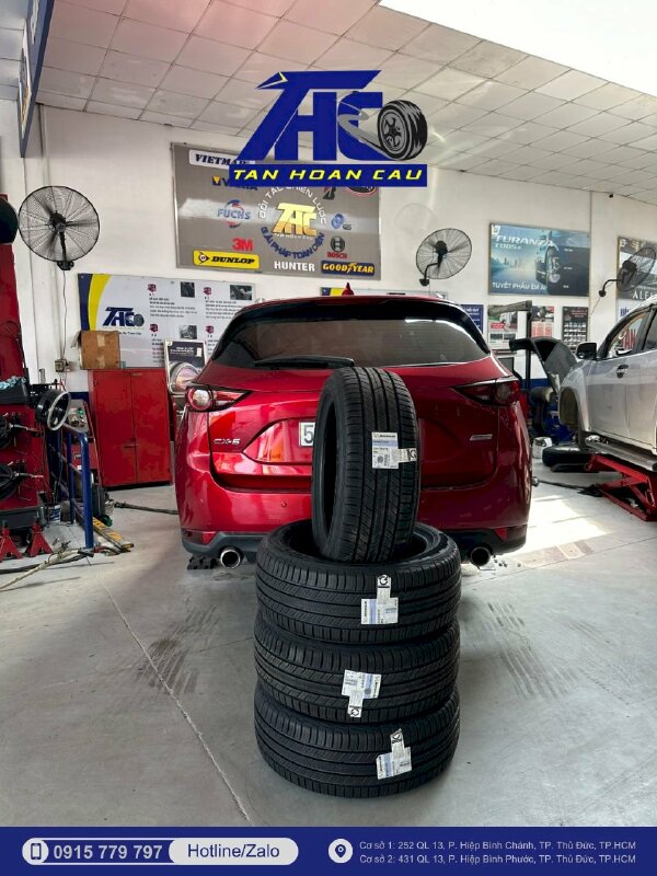 Thay lốp Michelin cho Mazda CX5 tại Ô Tô Tân Hoàn Cầu