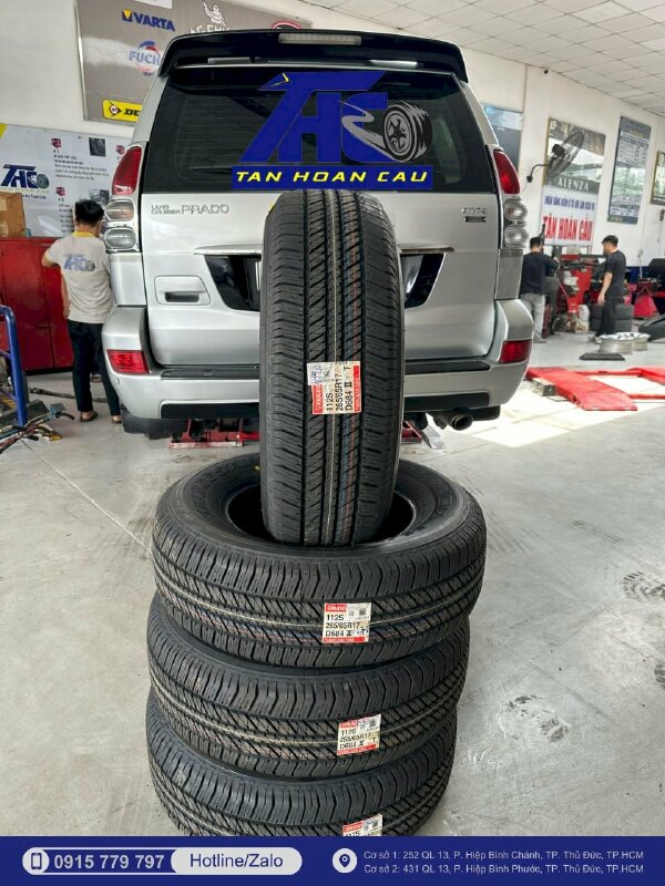 Thay lốp xe Bridgestone 112S 265/65R17 D684 II cho xe Toyota Land Cruiser Prado
