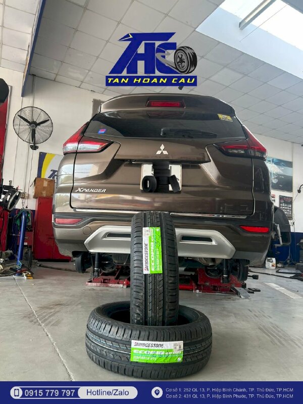 Thay lốp xe Xpander Bridgestone Ecopia EP150 205/55R16 91V tại Ô Tô Tân Hoàn Cầu