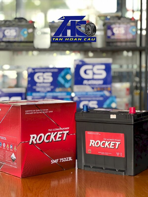 Ắc quy ROCKET 75D23L 12V 65AH - Ô Tô Tân Hoàn Cầu - THC568