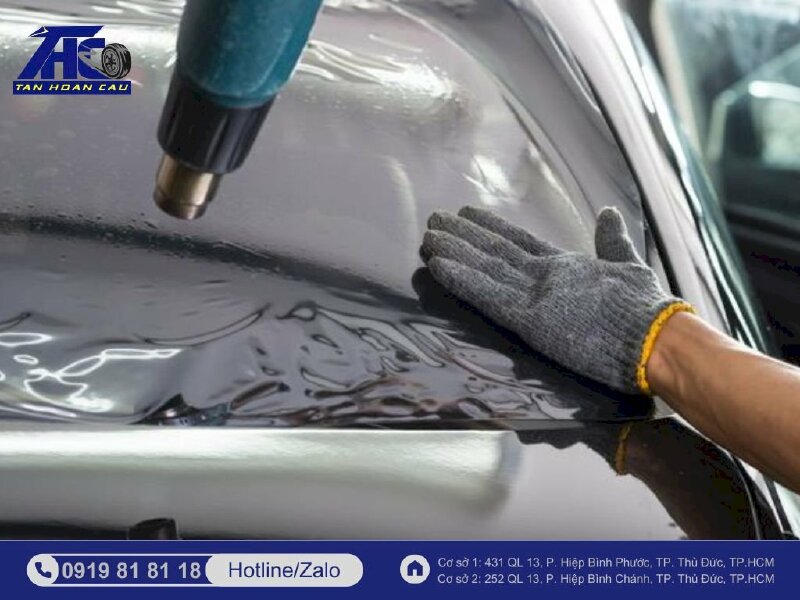 Kĩ thuật sấy nhiệt khi dán phim 3M chống nắng nóng cho xe hơi ô tô 