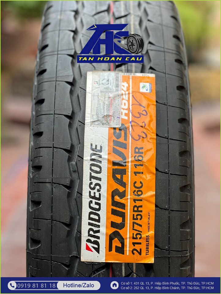 Lốp Bridgestone Duravis R624 215/75R16C 116R - THC538